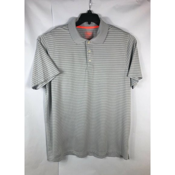 Foundry Men's 2XL Polo Short Sleeve Button Gray Polyester Blend Adult Shirt A10 - Picture 1 of 4